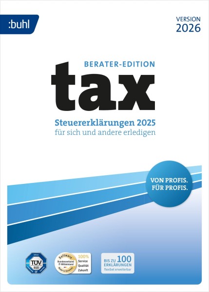 Buhl Tax 2026 Berater | für die Steuererklärung 2025